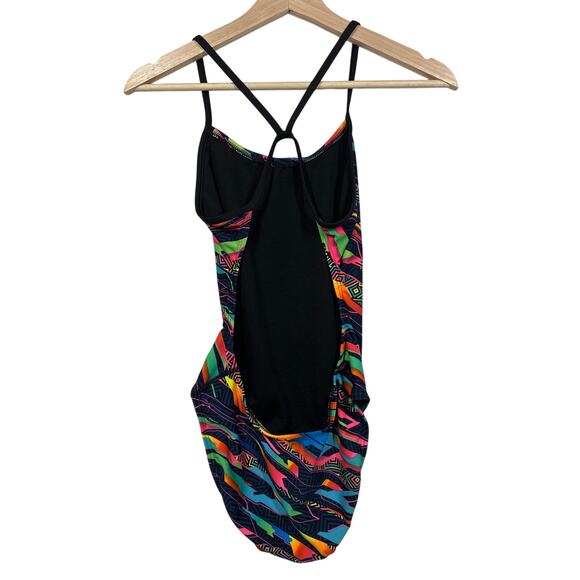 TYR Women's Ardent Diamondfit One Piece Performance Swimsuit Neon Colors Size 32 - Picture 4 of 9